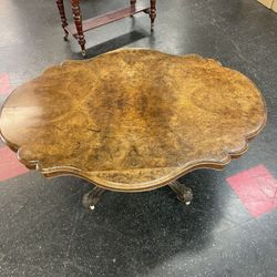 Late 1800’s Burl Top  Coffee Table