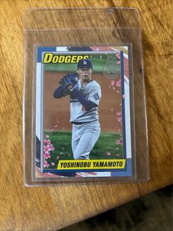 RARE Yoshinobu Yamamoto 2025 Topps Update Japan Cherry Blossom Parallel Baseball Card Japan
