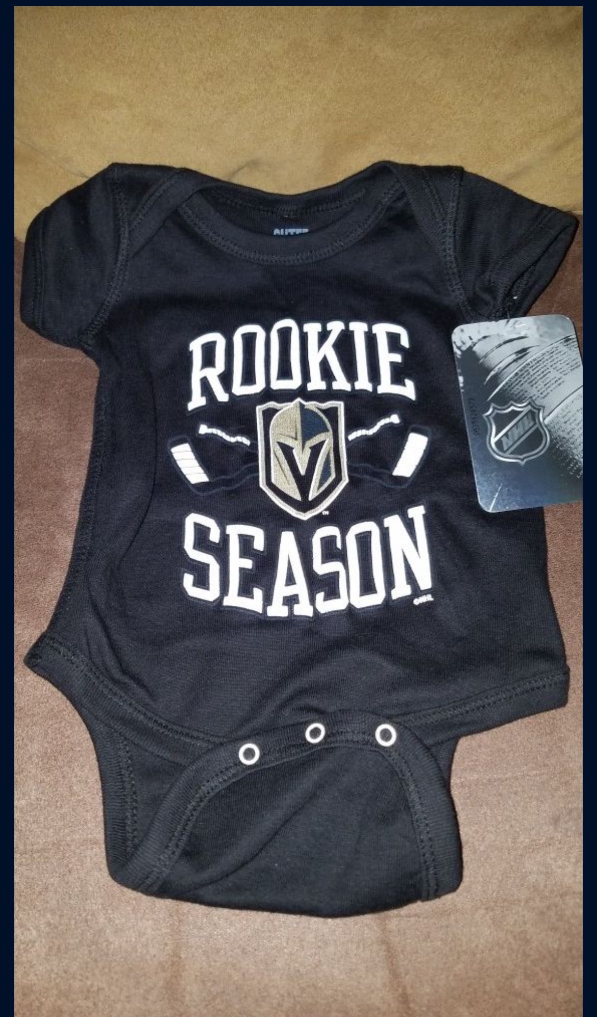 Las Vegas golden knights onesie infant new with tags hockey