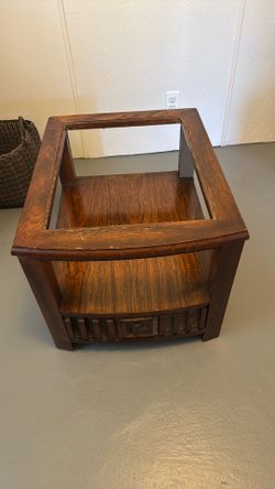 Living room table with Glass top