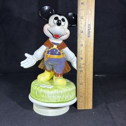 Porcelain Mickey Mouse music box
