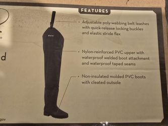 Frogg Toggs Men's Cleated Hip Waders Size 11