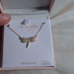 sterling silver butterfly necklace by Tabitha webb