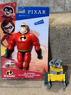 New 10” Mr Incredible & 5” Wall E  Disney pixar Posable Figure