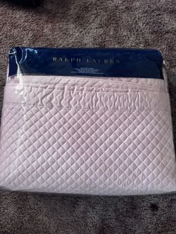 Ralph Lauren King Quilted Coverlet and pillow shams
