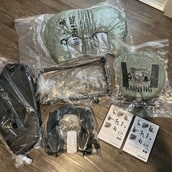 Massage Headrest for Bed with Armrest Shelf and Pillow