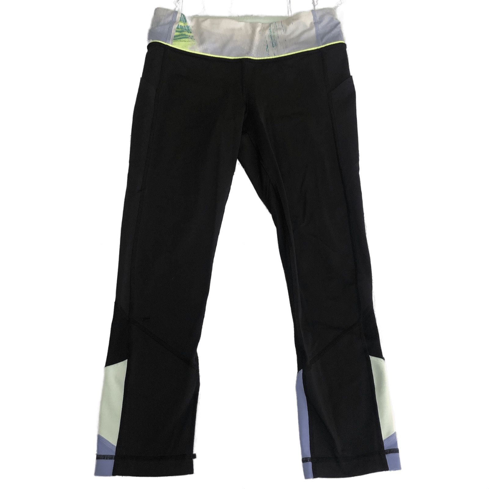 ππ½ββοΈ Lululemon Pace Rival Crop Black Wind Chill Black Lullaby Periwinkle Green