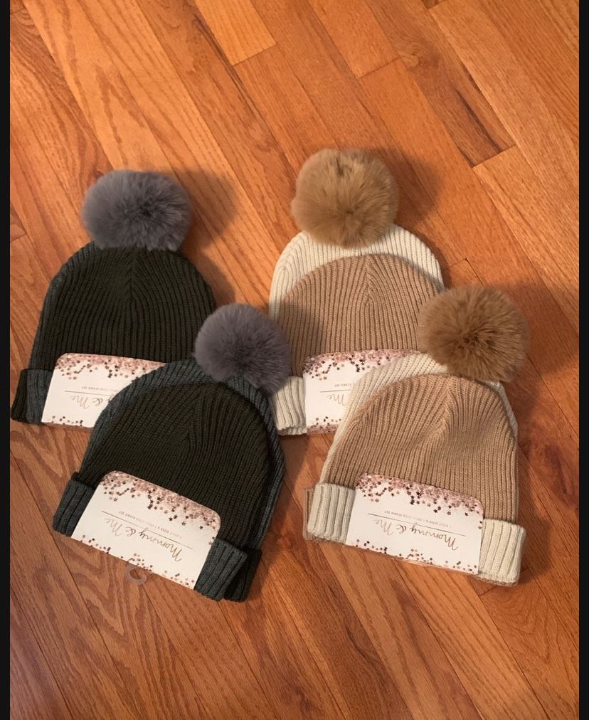 Brand New Mommy And Me Beanie Set
