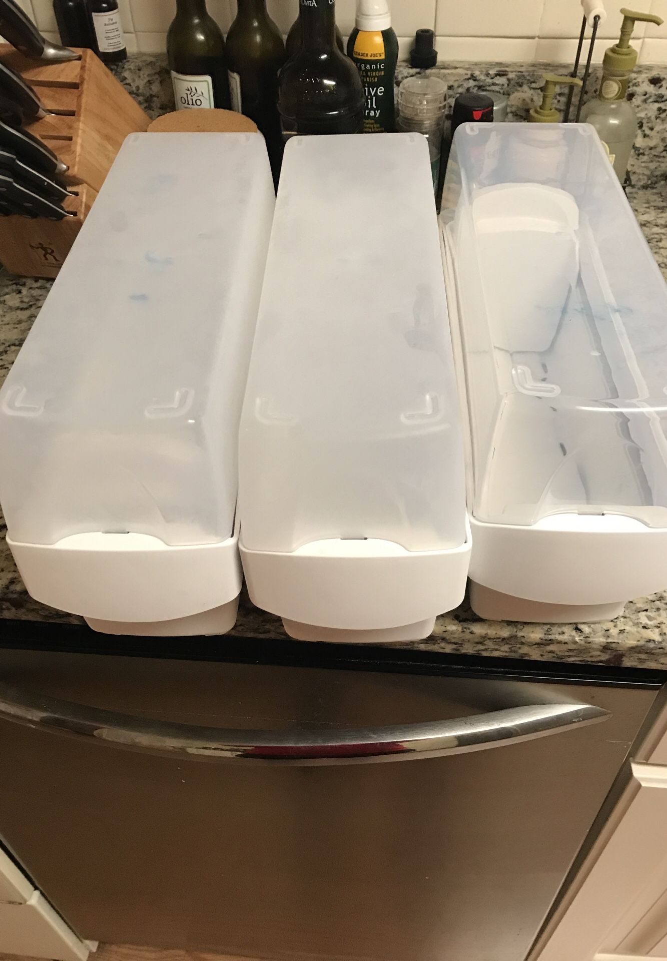 Breast milk freezer storage bin