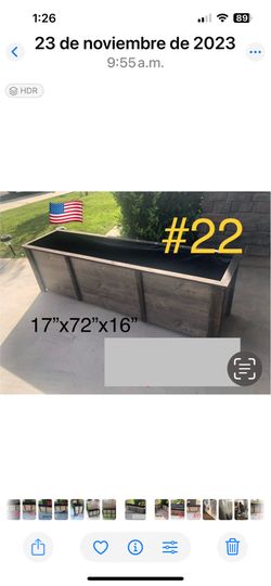 Planter box bed garden raised pots