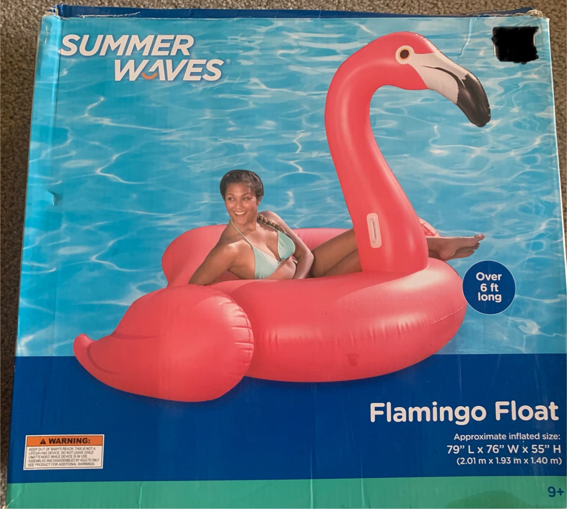 Supersized Inflatable Flamingo Pool float