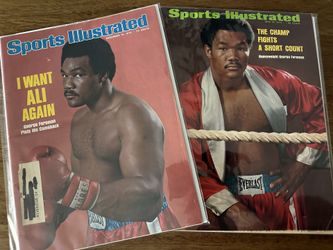 Vintage George Foreman Sports Illustrated Boxing Magazines