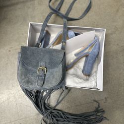 Steve Madden heels w/ matching clutch