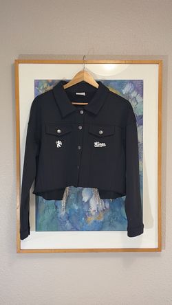 Sacramento Kings Cropped Black Jacket