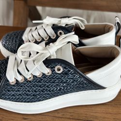 Alexander Smith (Italian ) Leather Basket Basses Wembley Sneakers 