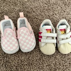 Baby Adidas And vans 0-3M