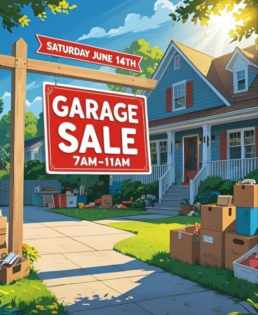 Garage Sale Saturday June 14th 7am- 11am
