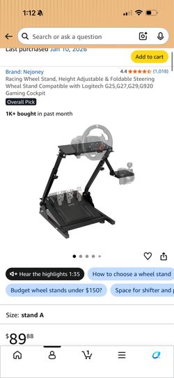 Logitech wheel stand
