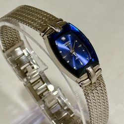 Blue Diamond Bezel Women’s Watch