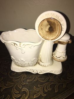 Relpo 6238 Vintage Candlestick Telephone Planter!