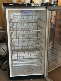 Wine fridge works perfect