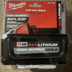 Milwaukee M18 6.0 battery 