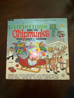 Christmas With The Chipmunks Vol 2 LP Liberty LRP-3334 vg Alvin Simon Theodore. Doesn’t skip but has minor static. Cover is worn