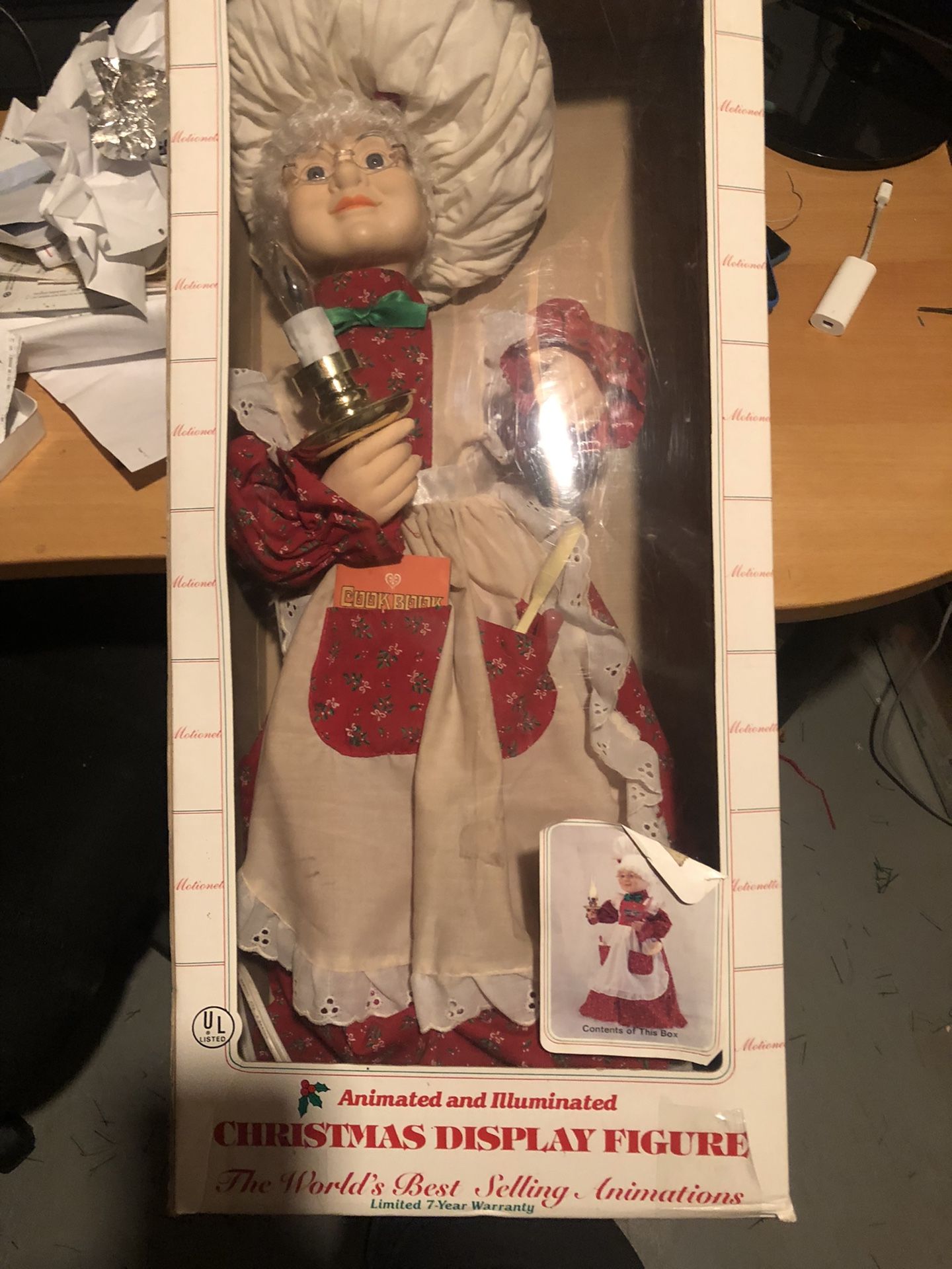 Vintage Tesco Animated Christmas Mrs. Claus