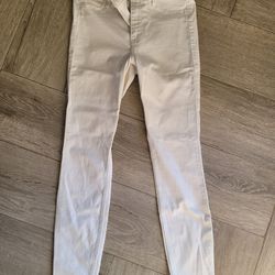 Hollister Women's size 5R White High Rise Jean Legging Advanced Stretch 27x28