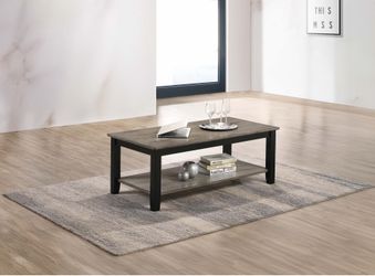F6384 Coffee Table with Under-Table Shelf