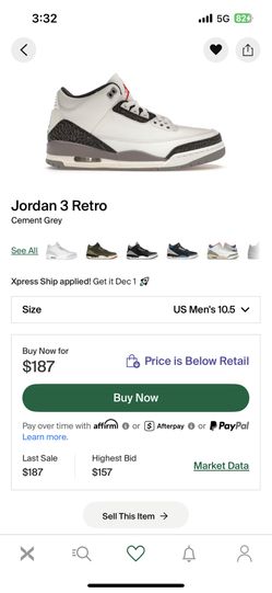 Brand New Nike Air Jordan’s 3 