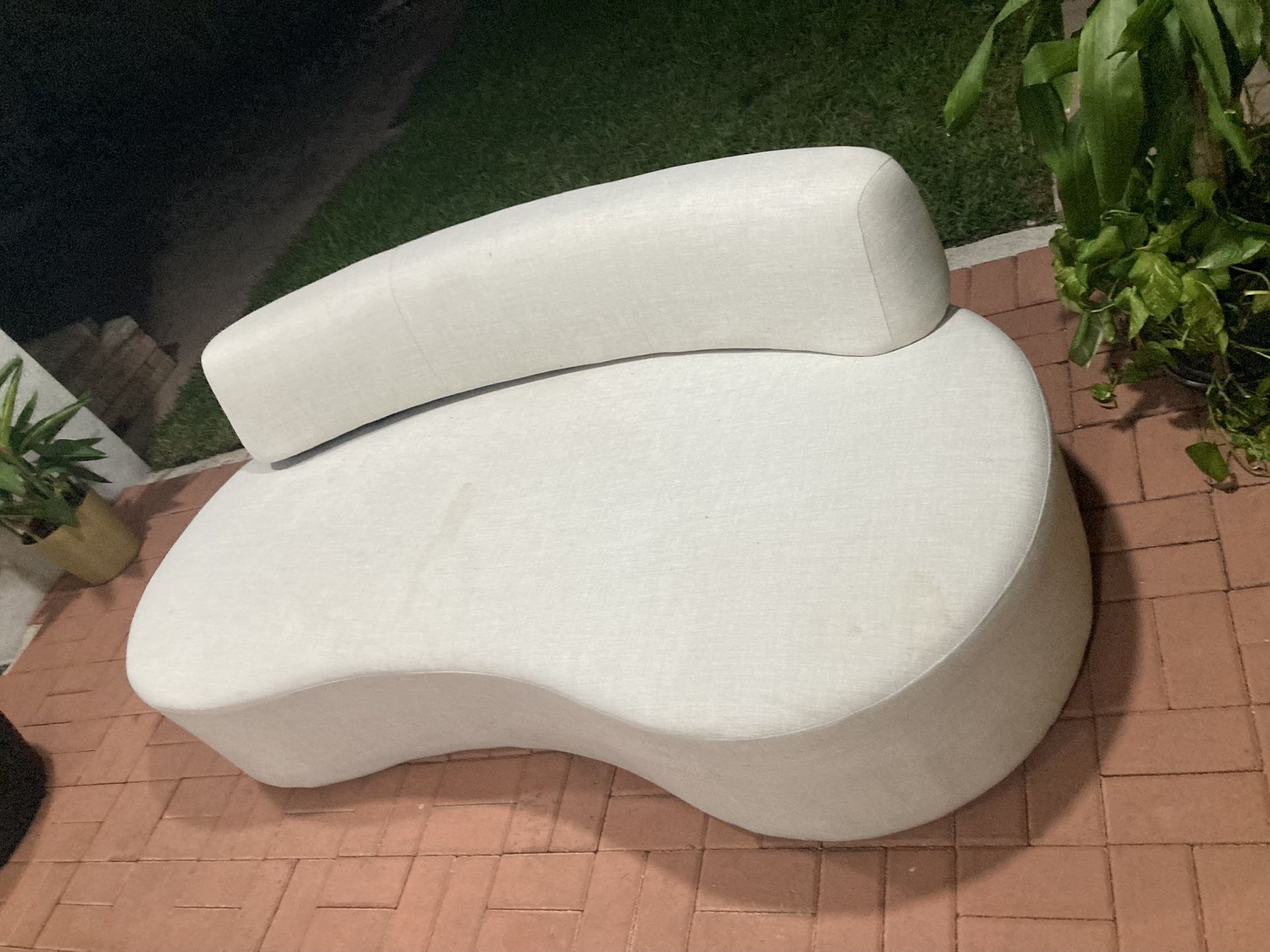 Modern White Couch