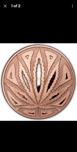 1 Oz Copper Round - The Big Leaf w/case