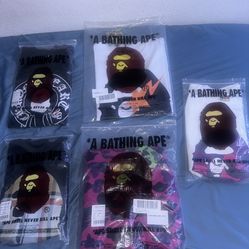 Bape tees/jacket