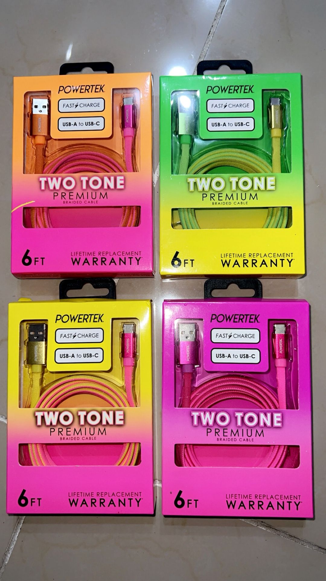 Powertek USB-A  to USB-C Cable 