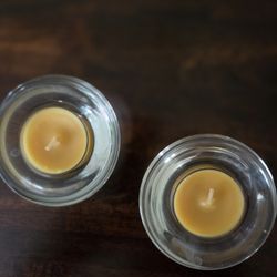 Tealite Candle Holders, 3", Clear Fairly Heavy Glass, New, Giftable 2 For 1.00 Have Several