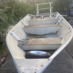 14' Valco Aluminum Boat With Trailer