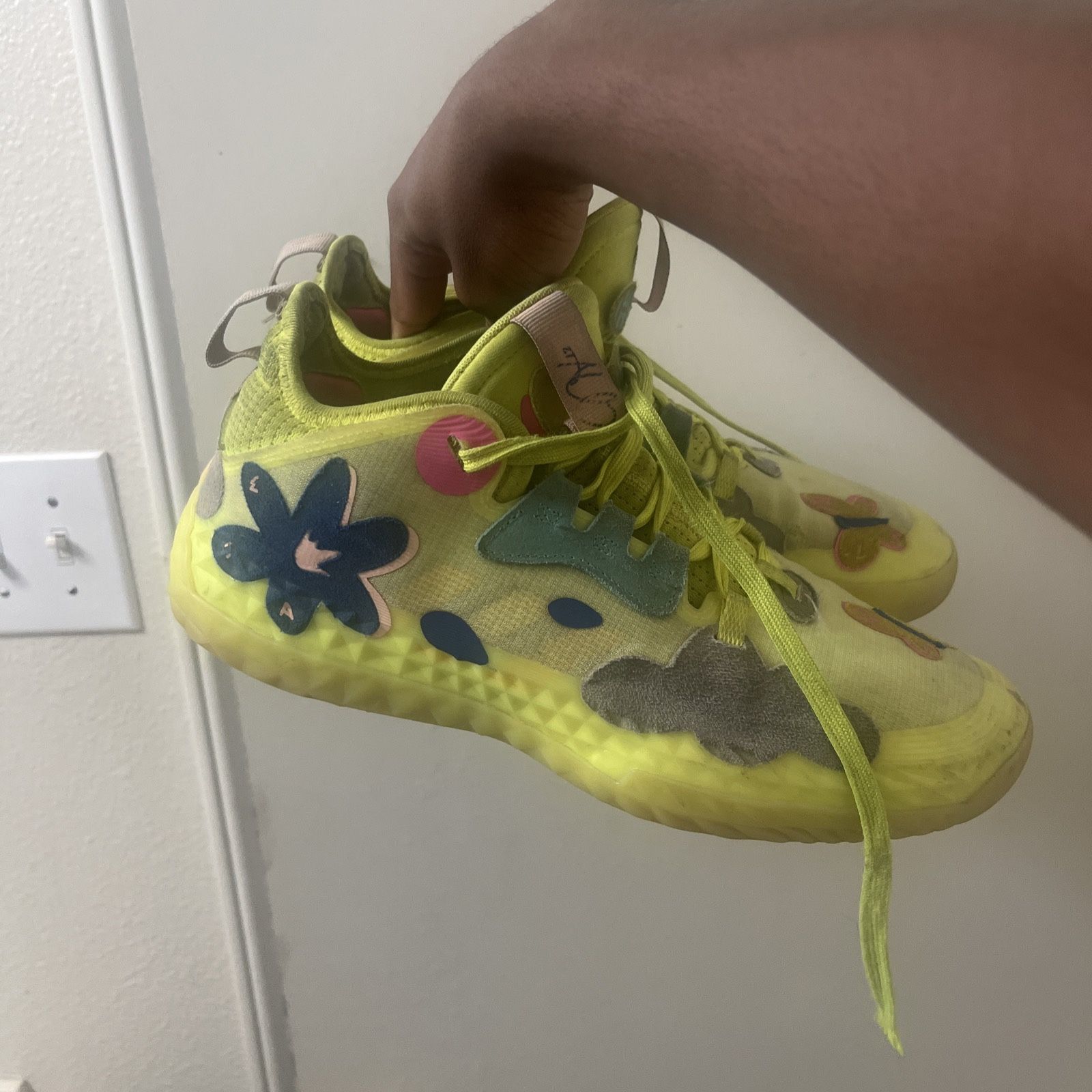 Size adidas Harden Futurenatural Solar Yellow Used