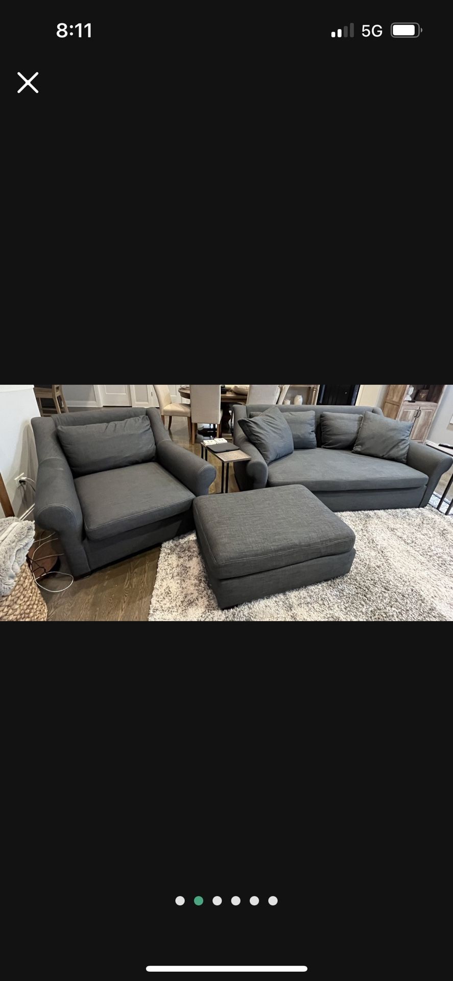 Couch And Chair With Ottoman