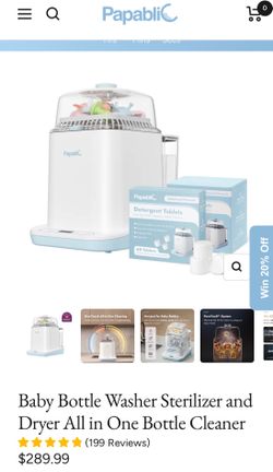 Baby bottle washer sterilizer and dryer