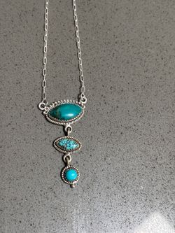 turquoise and silver necklace