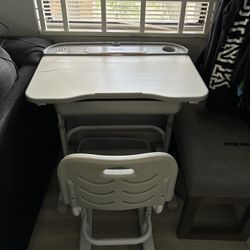 Child’s Small Desk with Chair.  Adjustable Height