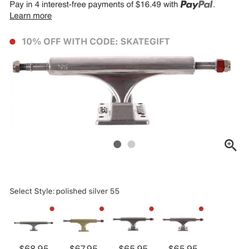 Ace Trucks 55 Af1 Trucks 