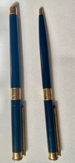 Vintage Montblanc Noblesse Oblige Set – Fountain Pen & Ballpoint (Navy Blue)
