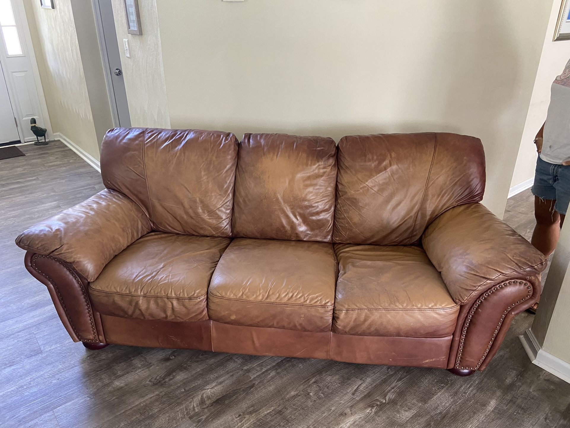 Leather Sofa - Loveseat- Chair - Ottoman