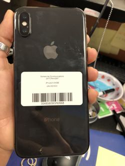 Factory unlocked iPhone x 64 gb, excellent conditions store warranty