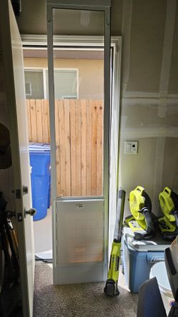 Sliding Glass Door Insert Doggy Door 91-96" Adjustable For Bigger Sliding Glass Doors