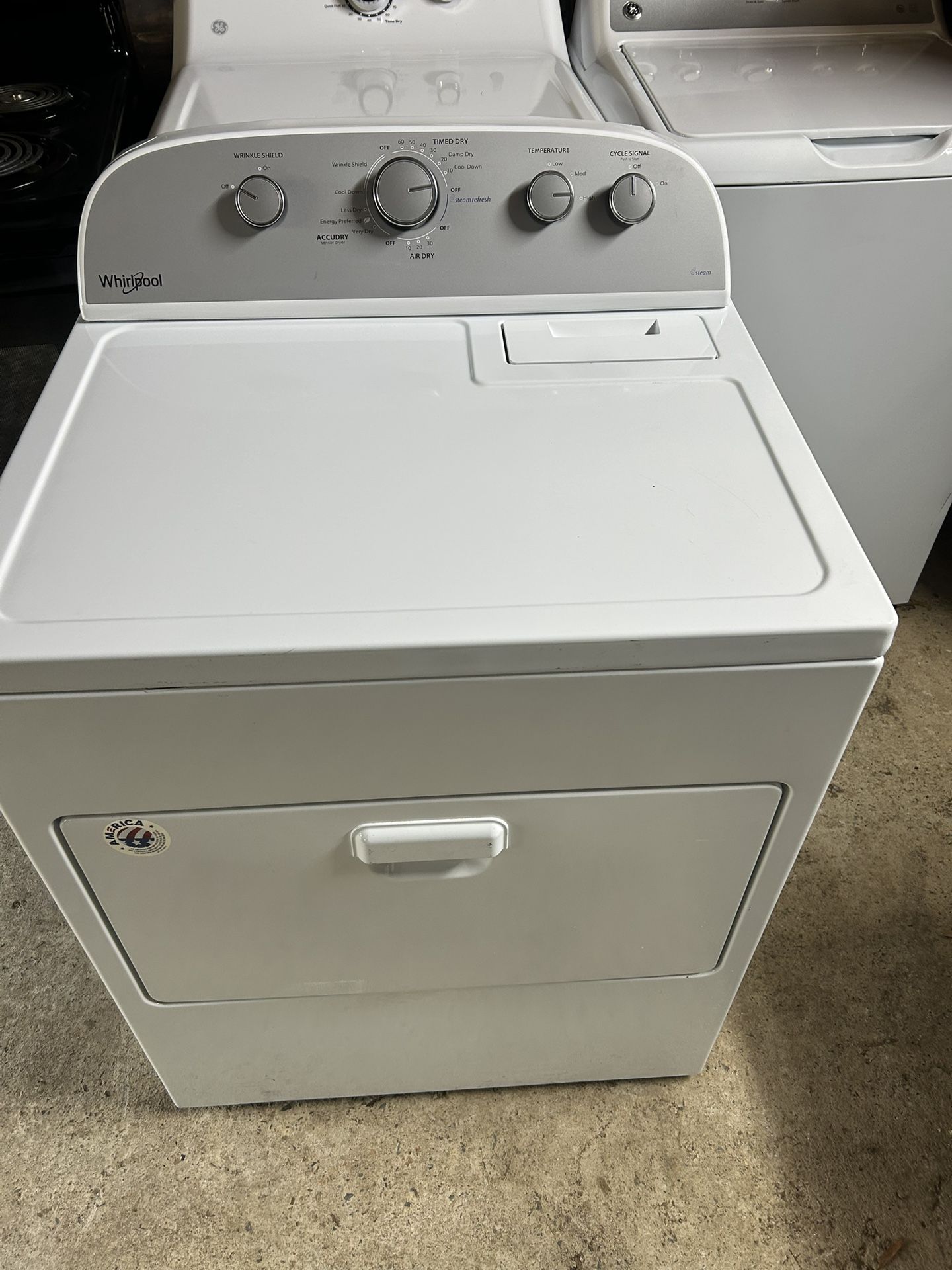 Whirlpool - 7 Cu. Ft. 12-Cycle Electric Dryer - White