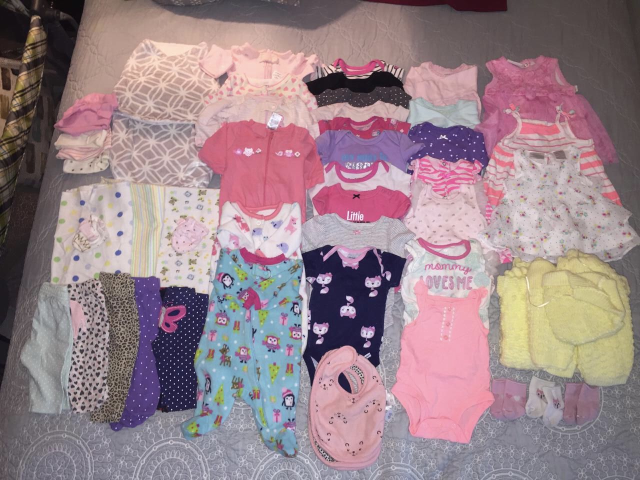 Baby Girls Clothes (Newborn-3 Months) 50 Pieces