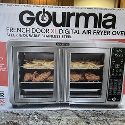 Gourmia XL Digital Countertop Oven with Single-Pull French Doors